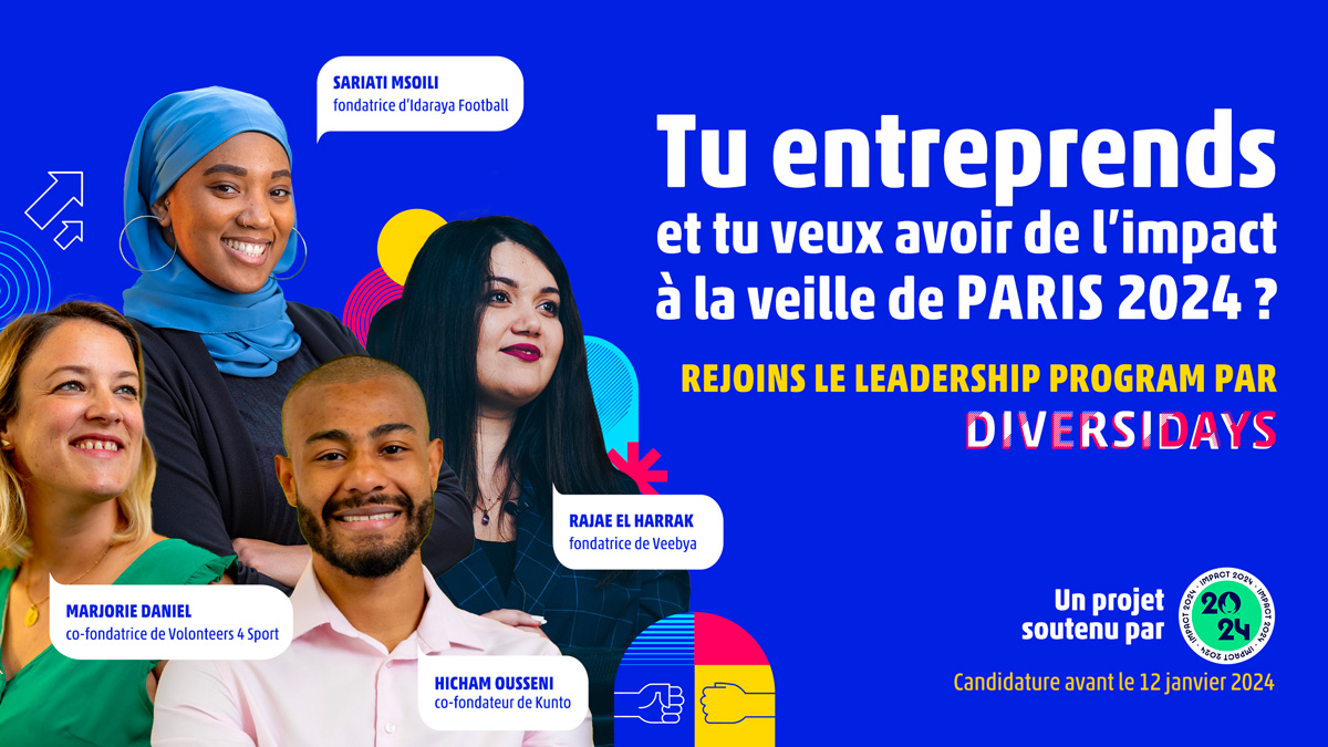 Visuel de candidature au Leadership Program Île de France 2024