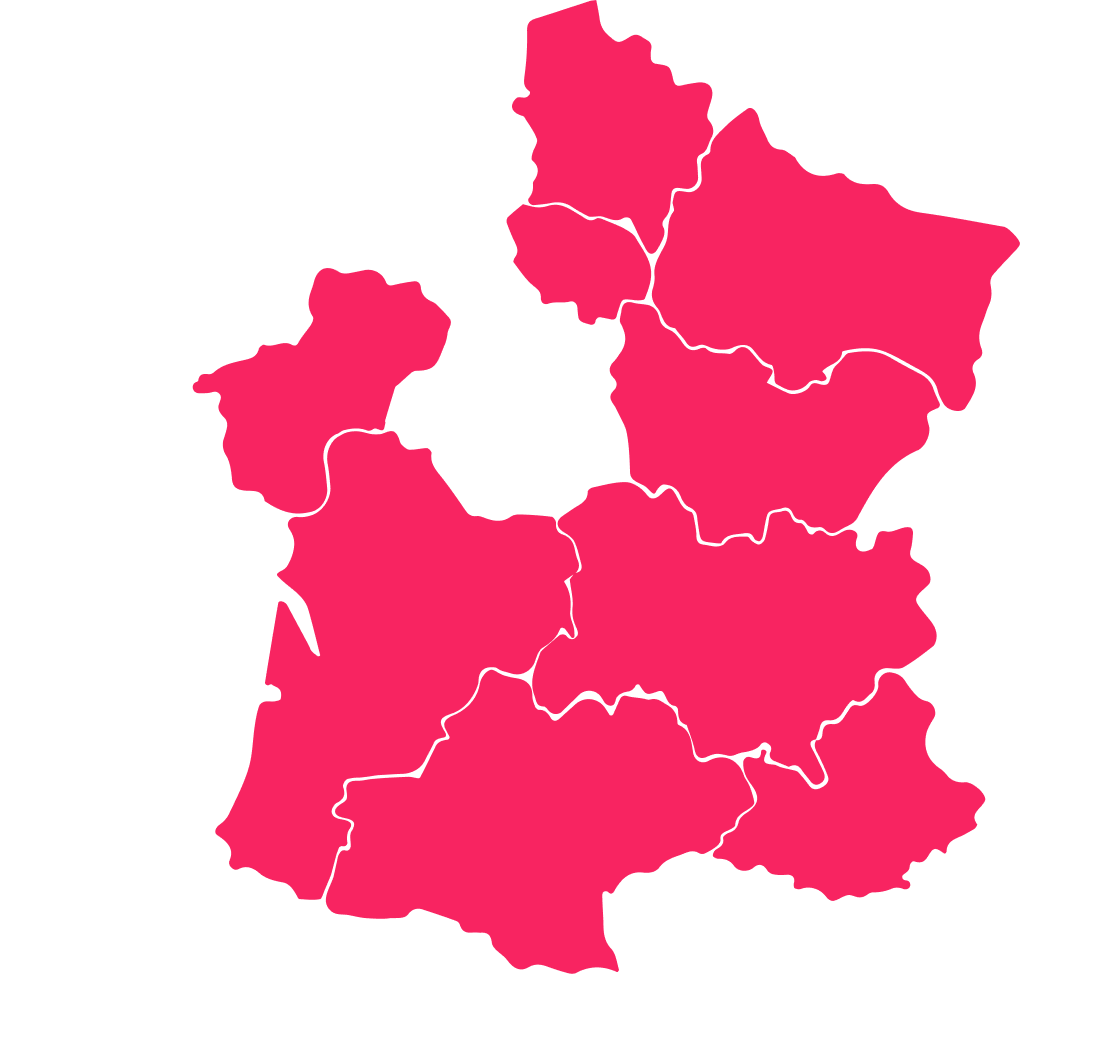 Carte de France résumant les différentes éditions de DéClics Numériques