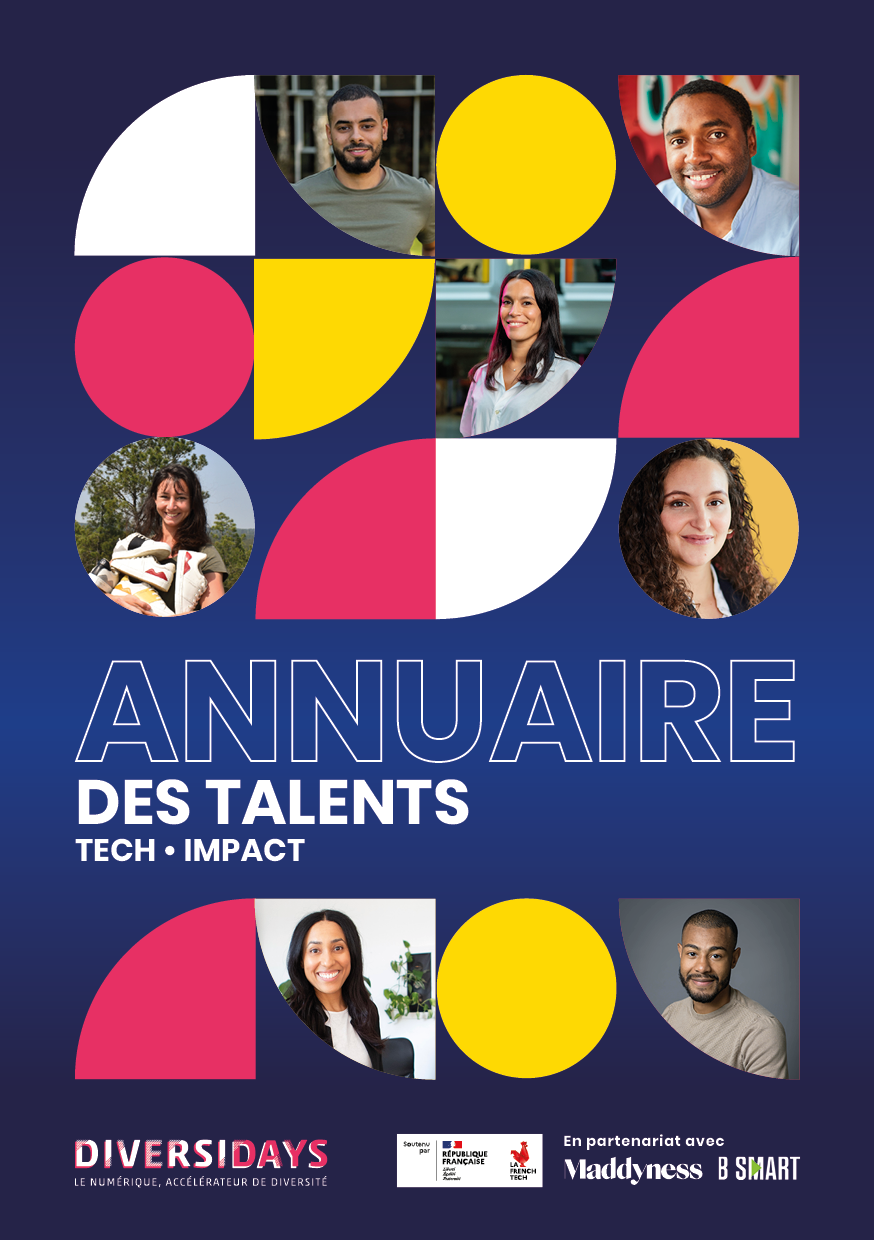 Couverture de l'annuaire des talents de la diversité et du numérique 2023